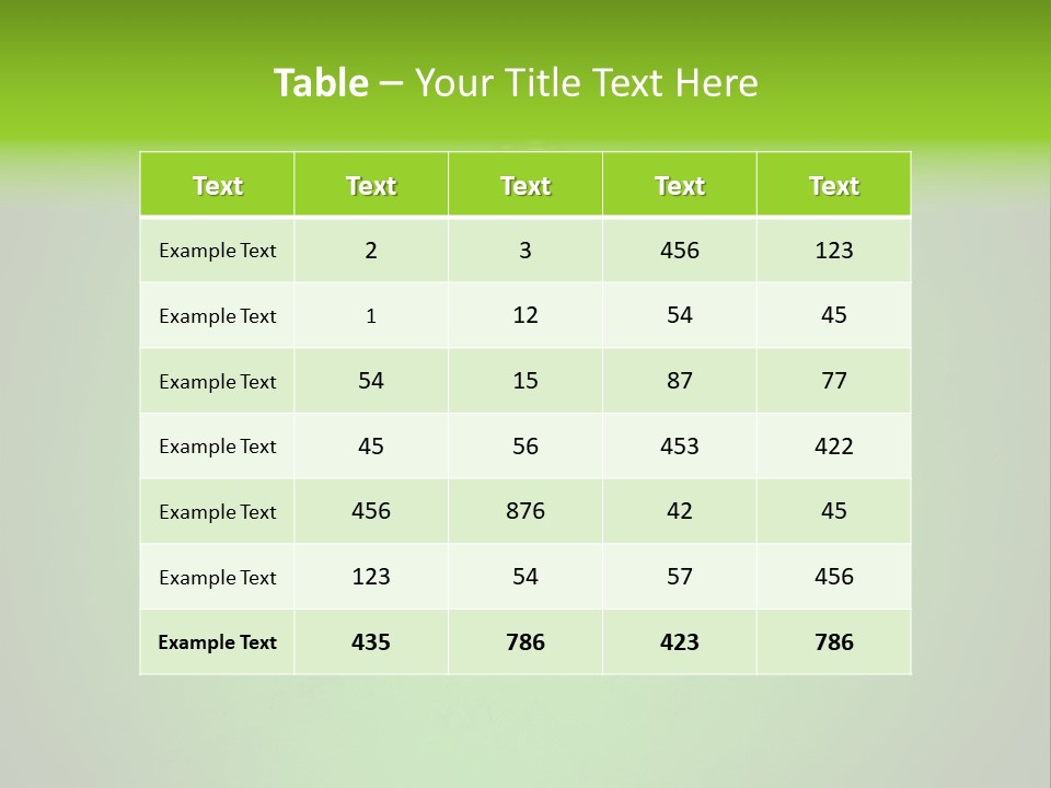 Energy-Efficient Cfl Bulb Shining At Center From A Simple Brass Fixture. Green Background Slightly Textured. PowerPoint Template