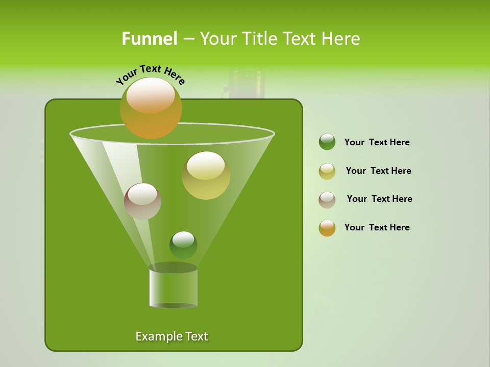 Energy-Efficient Cfl Bulb Shining At Center From A Simple Brass Fixture. Green Background Slightly Textured. PowerPoint Template