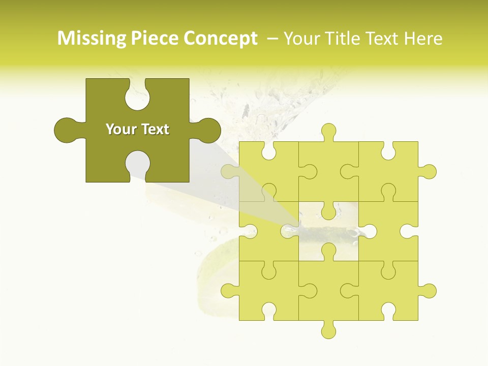 Lemon And Lime Dropped With A Splash Into Water PowerPoint Template