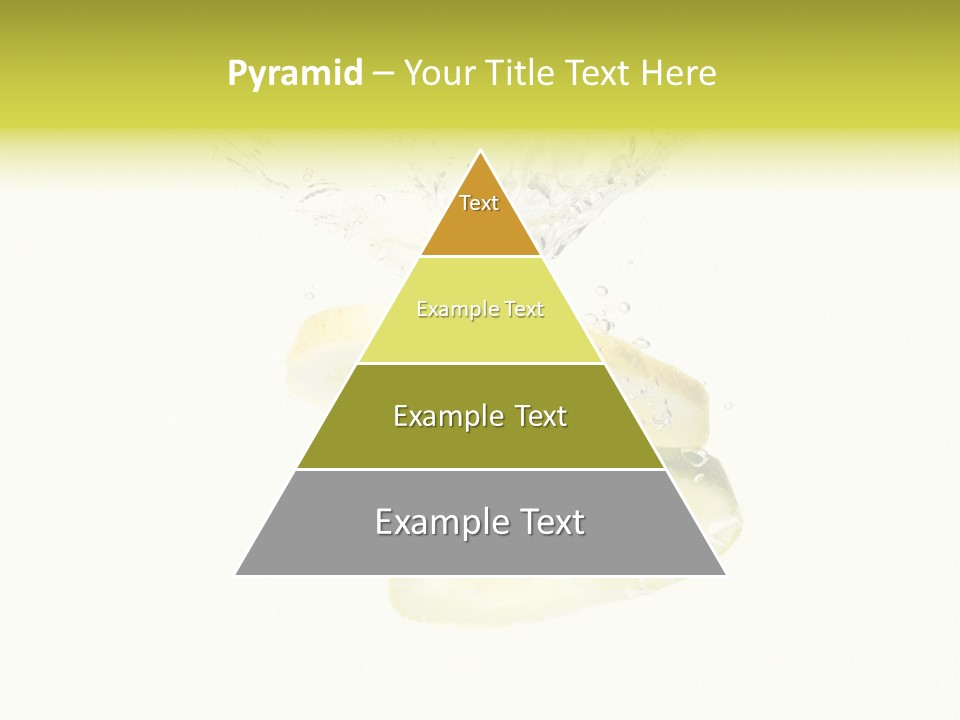 Lemon And Lime Dropped With A Splash Into Water PowerPoint Template