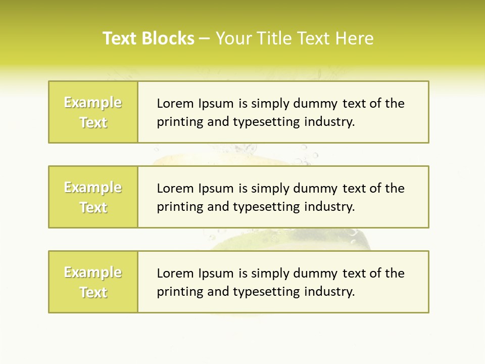 Lemon And Lime Dropped With A Splash Into Water PowerPoint Template