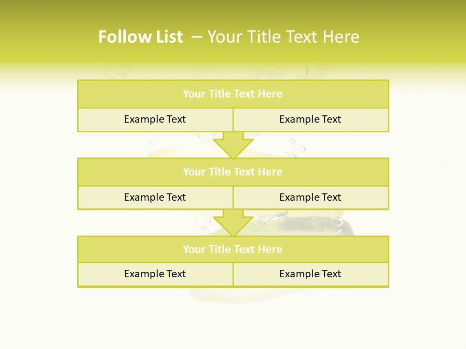 Lemon And Lime Dropped With A Splash Into Water PowerPoint Template