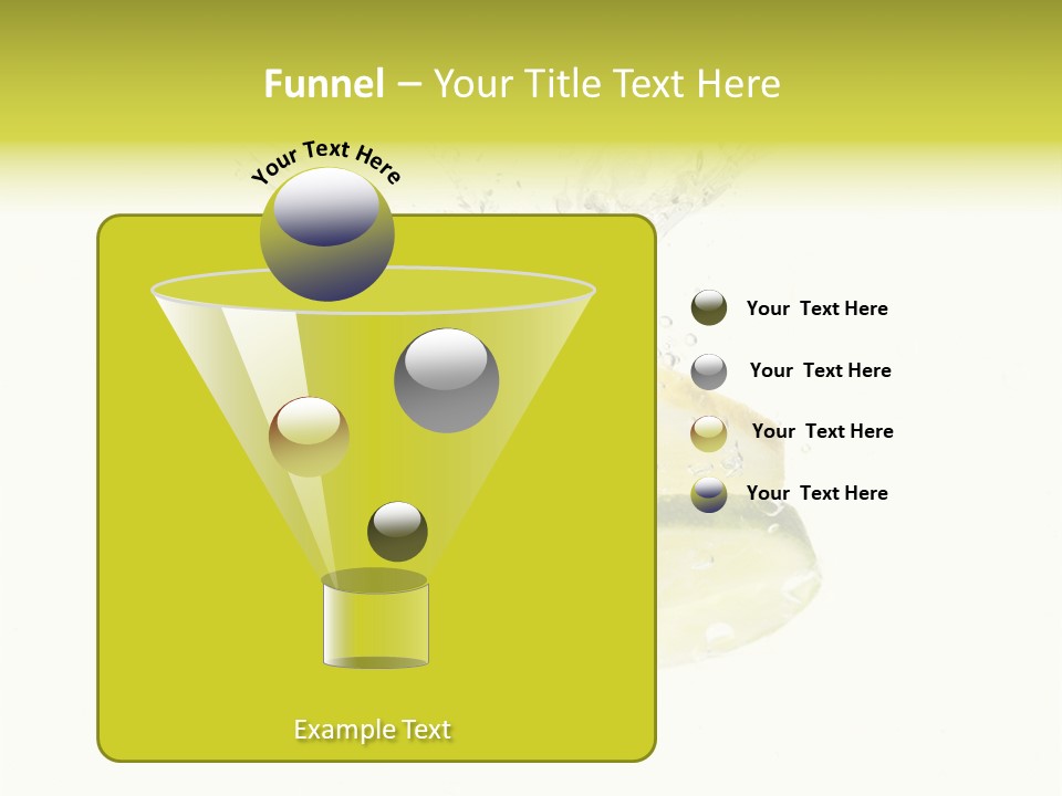 Lemon And Lime Dropped With A Splash Into Water PowerPoint Template