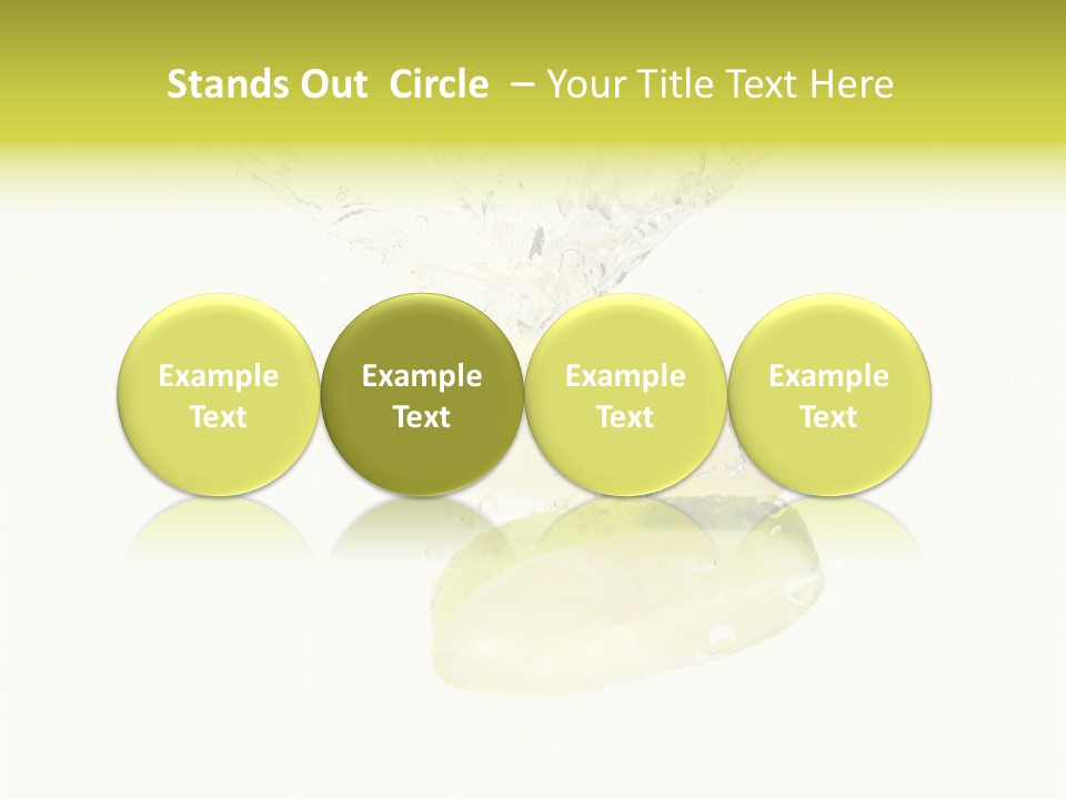 Lemon And Lime Dropped With A Splash Into Water PowerPoint Template
