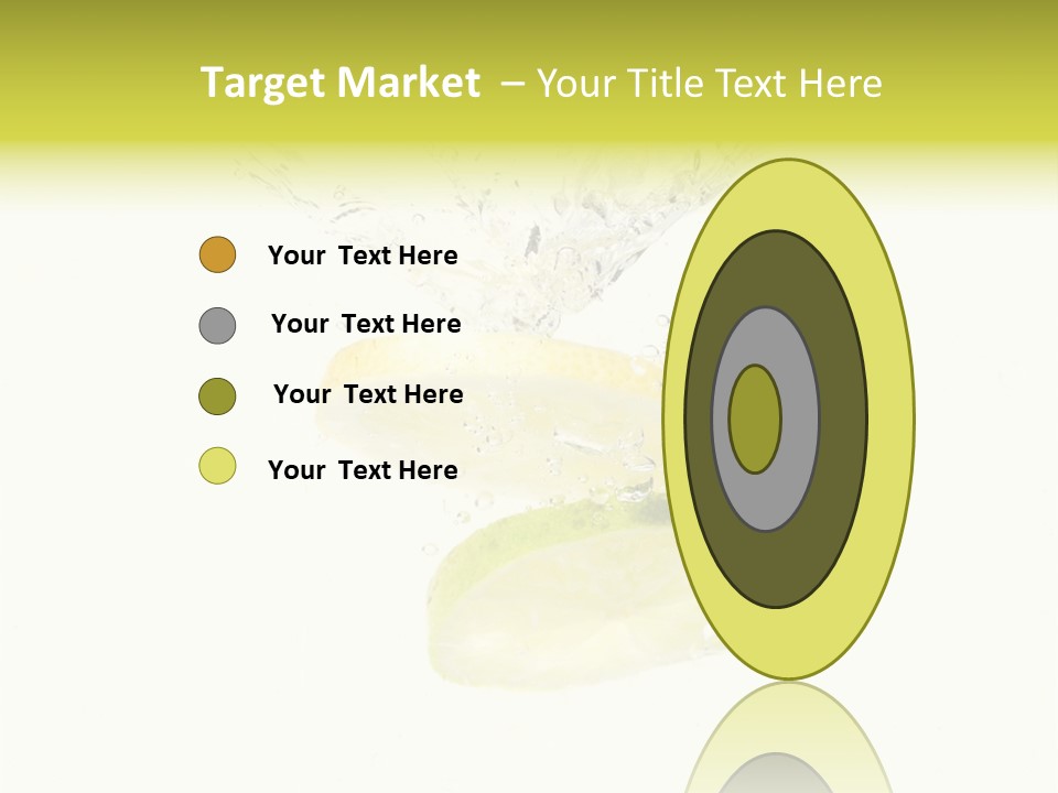 Lemon And Lime Dropped With A Splash Into Water PowerPoint Template