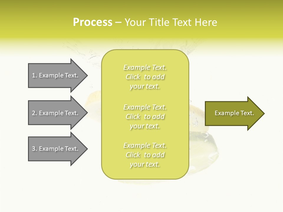 Lemon And Lime Dropped With A Splash Into Water PowerPoint Template