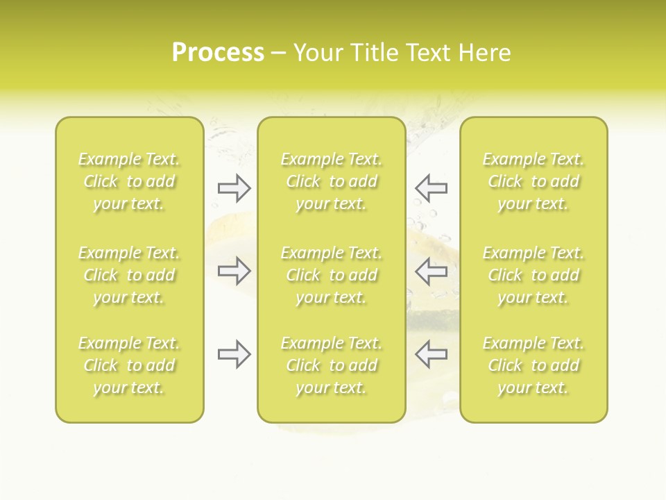 Lemon And Lime Dropped With A Splash Into Water PowerPoint Template