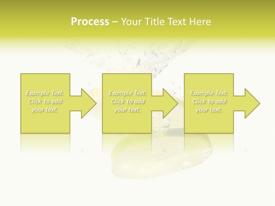Lemon And Lime Dropped With A Splash Into Water PowerPoint Template