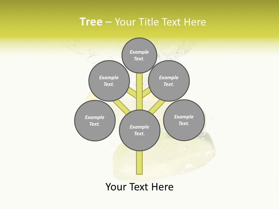 Lemon And Lime Dropped With A Splash Into Water PowerPoint Template