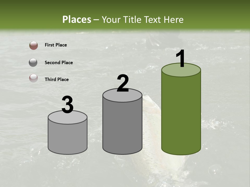 Fly Fishing On River PowerPoint Template