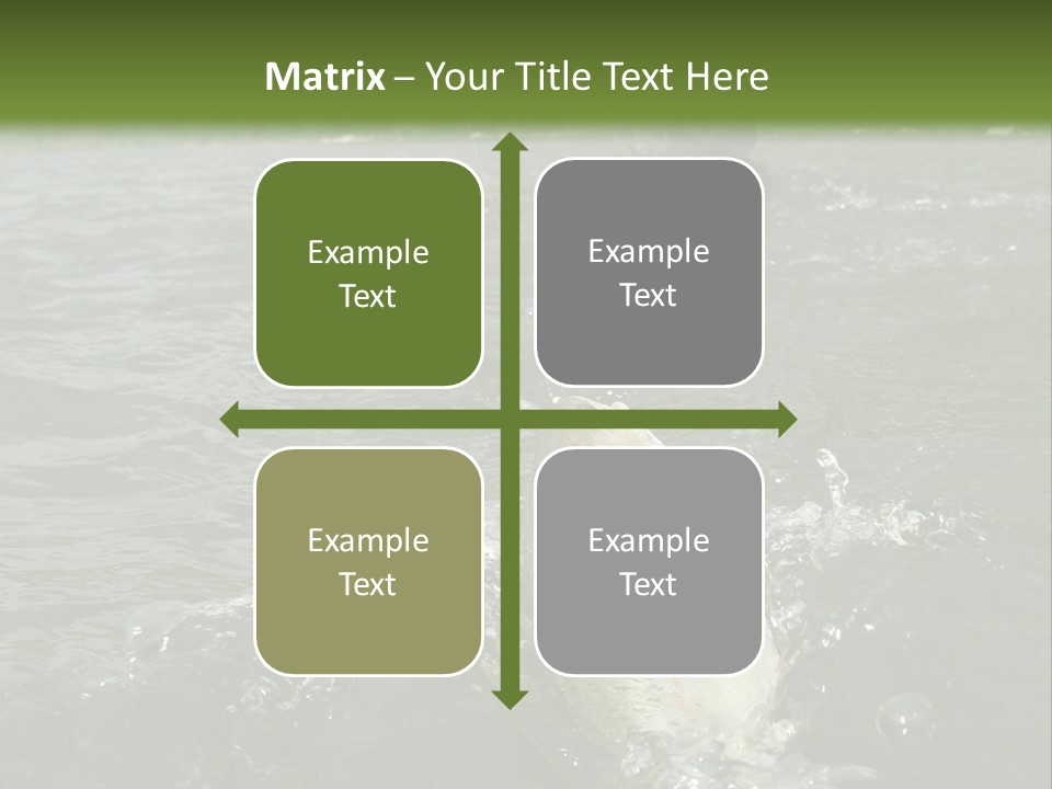 Fly Fishing On River PowerPoint Template