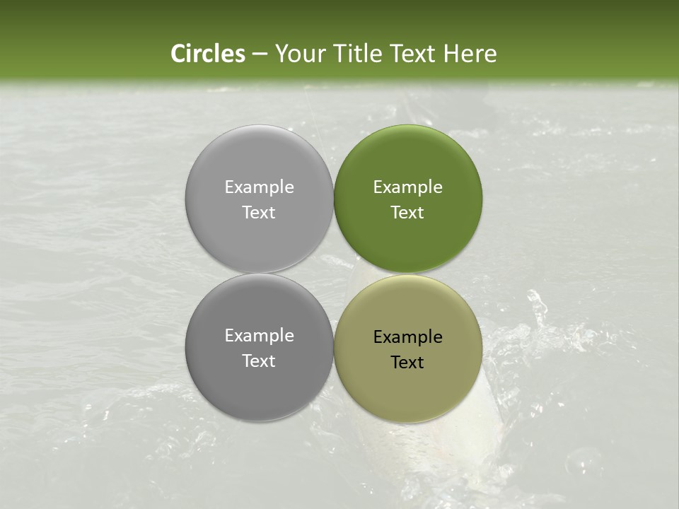 Fly Fishing On River PowerPoint Template
