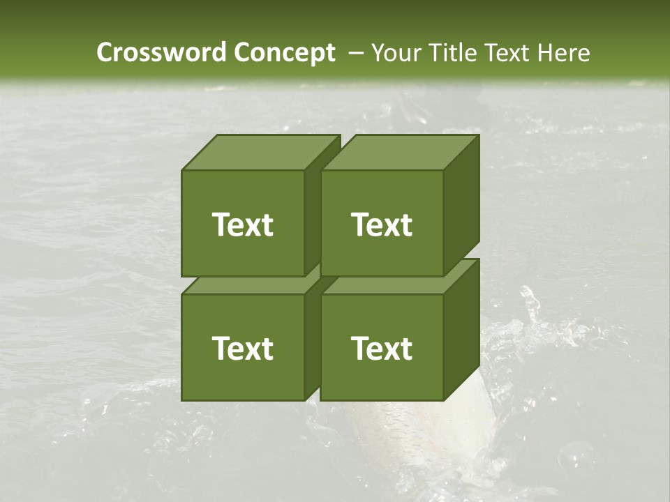 Fly Fishing On River PowerPoint Template