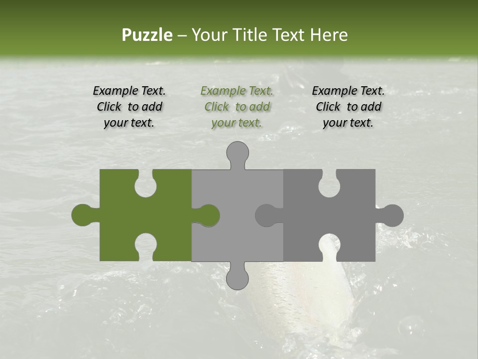 Fly Fishing On River PowerPoint Template