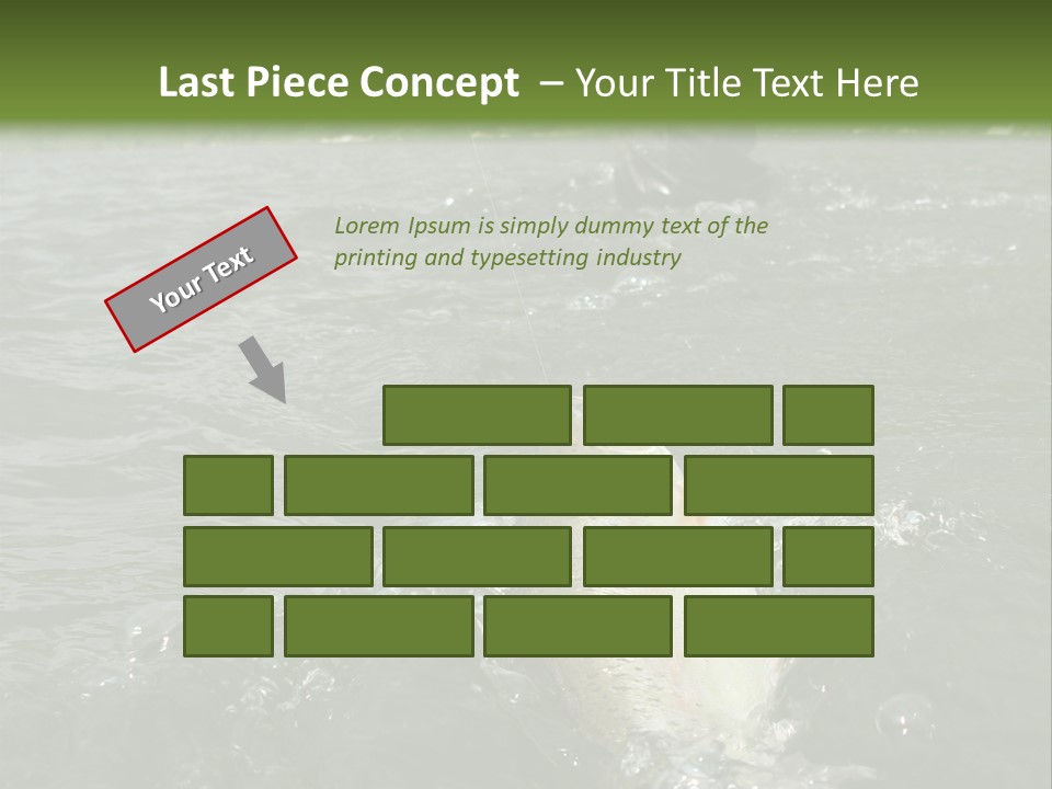 Fly Fishing On River PowerPoint Template