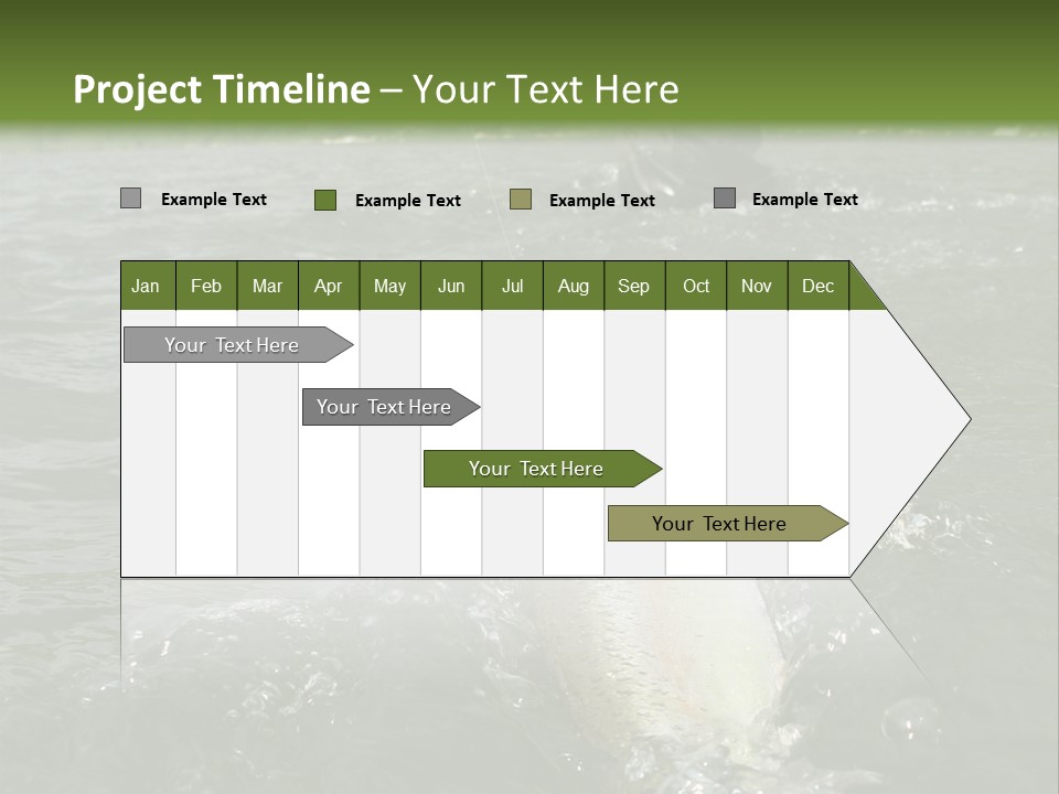 Fly Fishing On River PowerPoint Template