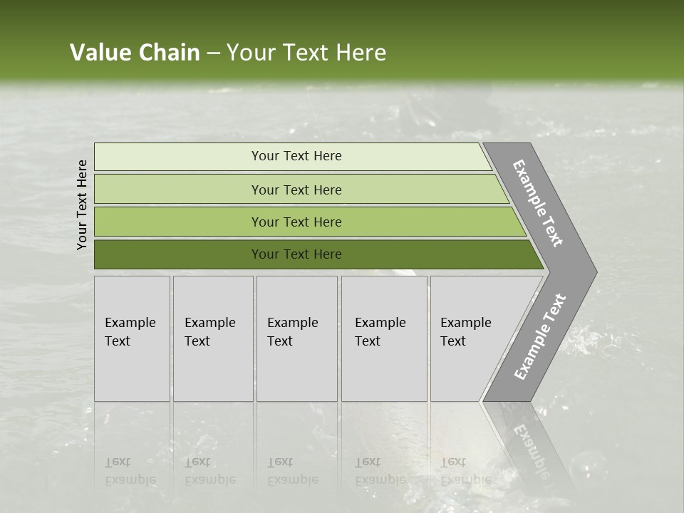 Fly Fishing On River PowerPoint Template