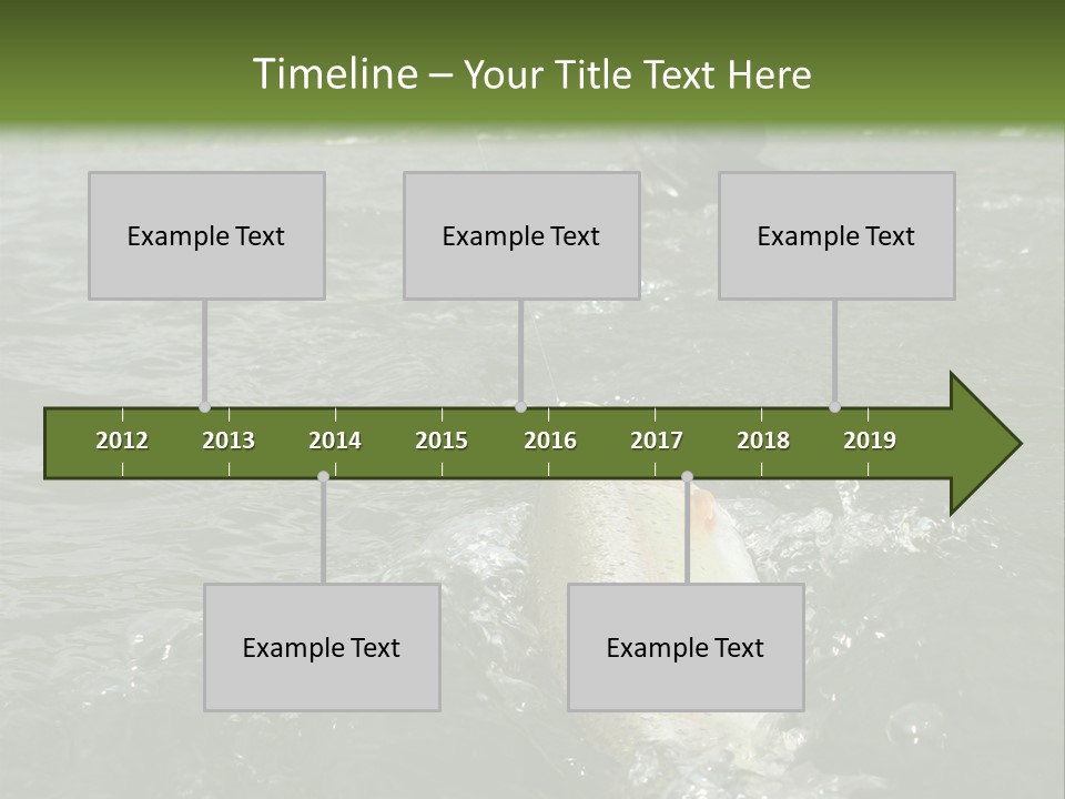 Fly Fishing On River PowerPoint Template