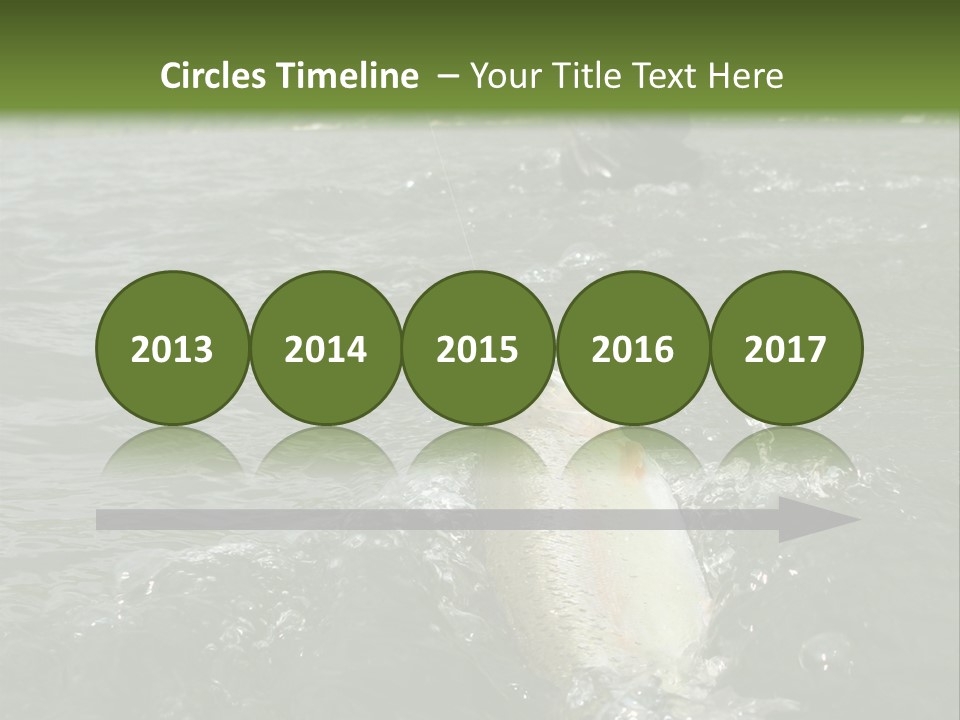 Fly Fishing On River PowerPoint Template