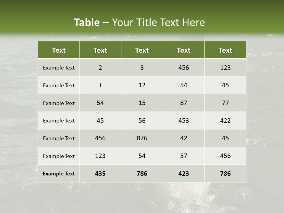 Fly Fishing On River PowerPoint Template