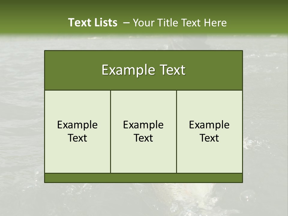 Fly Fishing On River PowerPoint Template