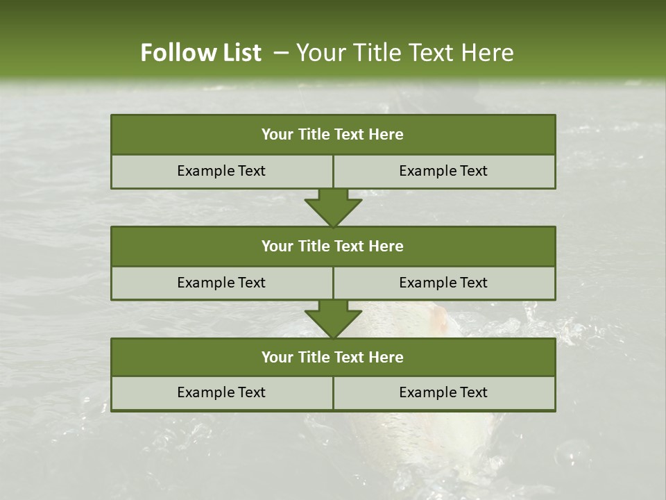 Fly Fishing On River PowerPoint Template