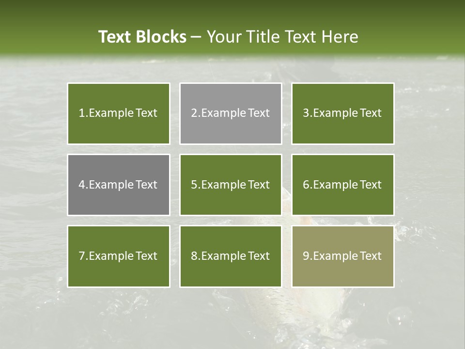 Fly Fishing On River PowerPoint Template