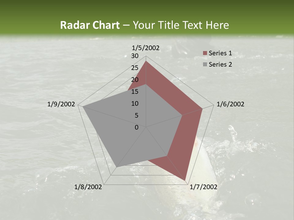 Fly Fishing On River PowerPoint Template