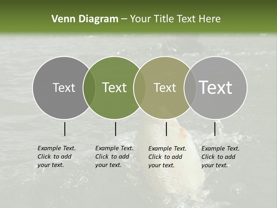 Fly Fishing On River PowerPoint Template