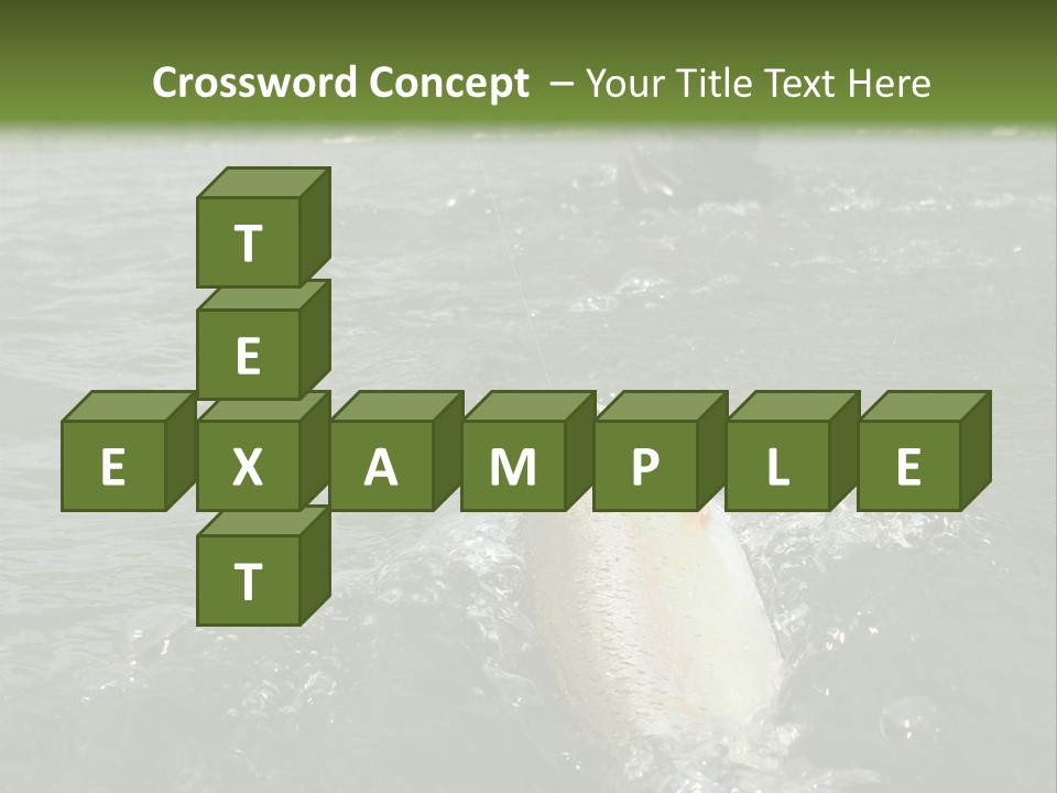 Fly Fishing On River PowerPoint Template