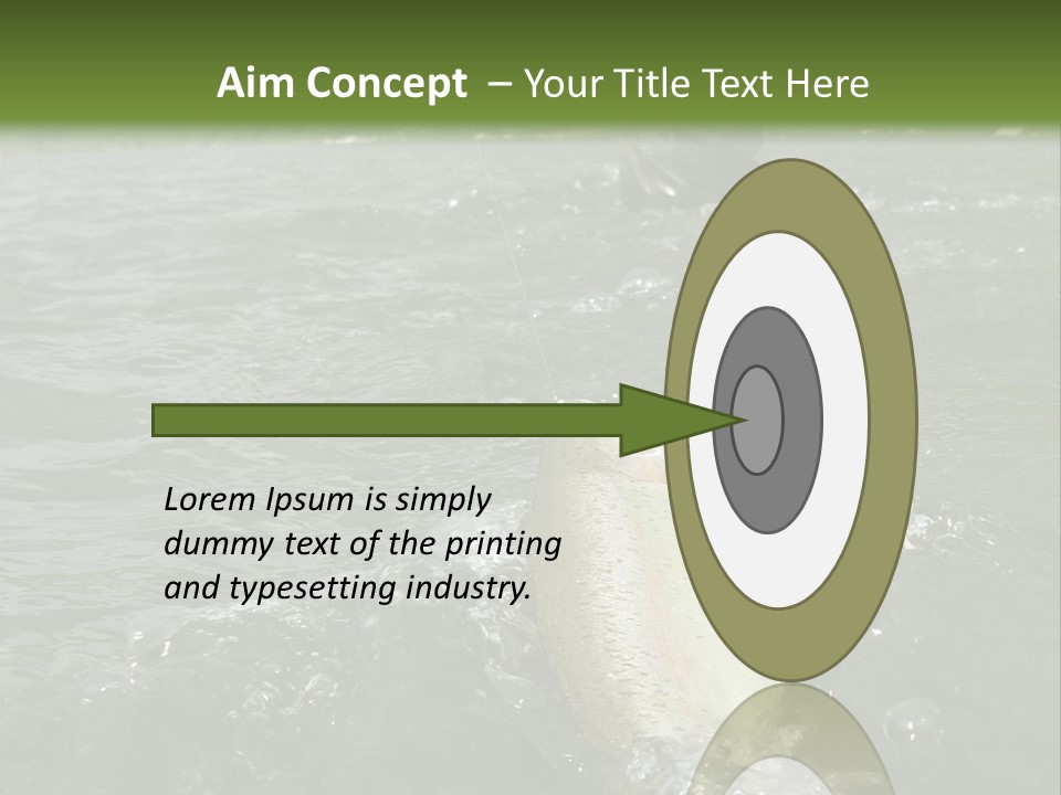Fly Fishing On River PowerPoint Template
