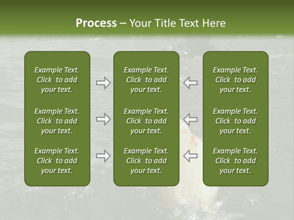 Fly Fishing On River PowerPoint Template