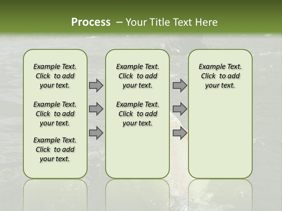 Fly Fishing On River PowerPoint Template