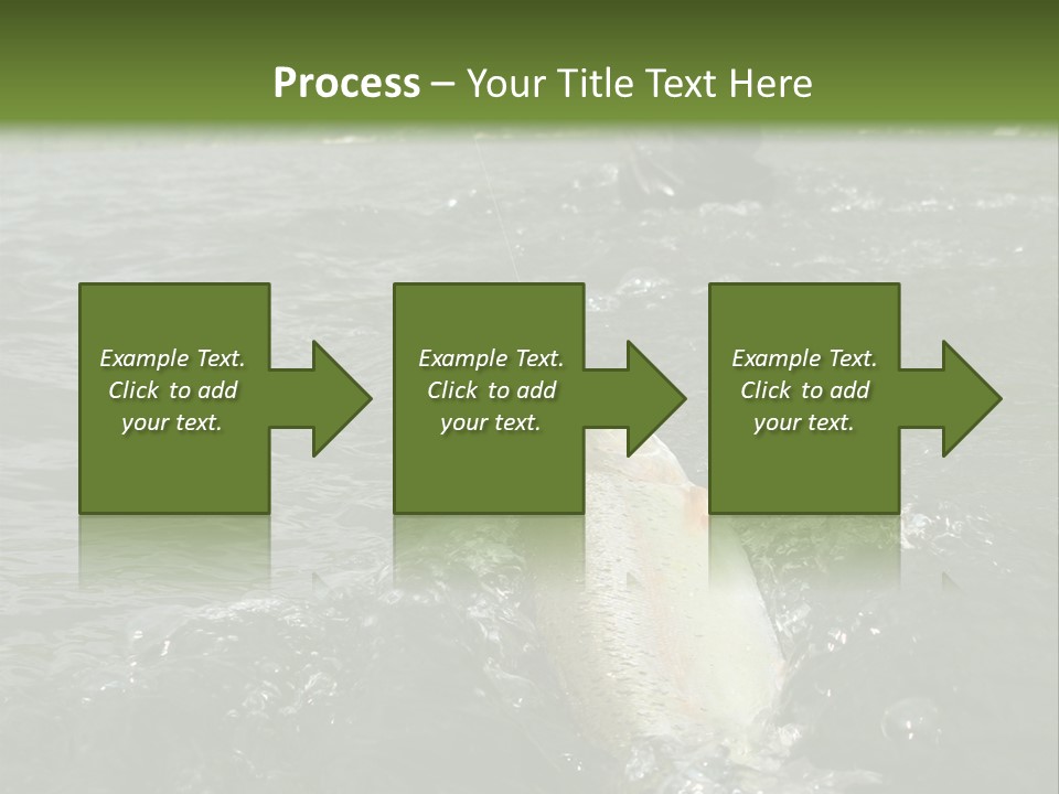 Fly Fishing On River PowerPoint Template
