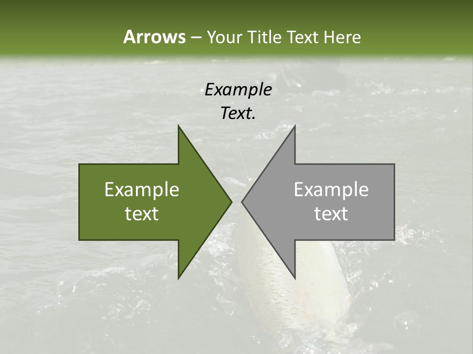 Fly Fishing On River PowerPoint Template