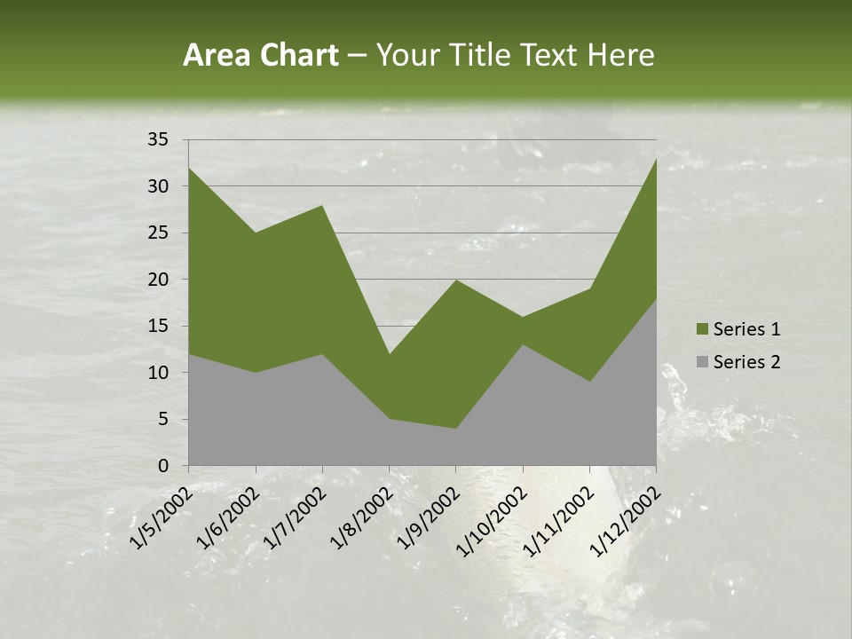 Fly Fishing On River PowerPoint Template