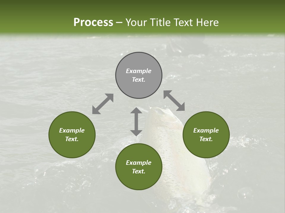 Fly Fishing On River PowerPoint Template