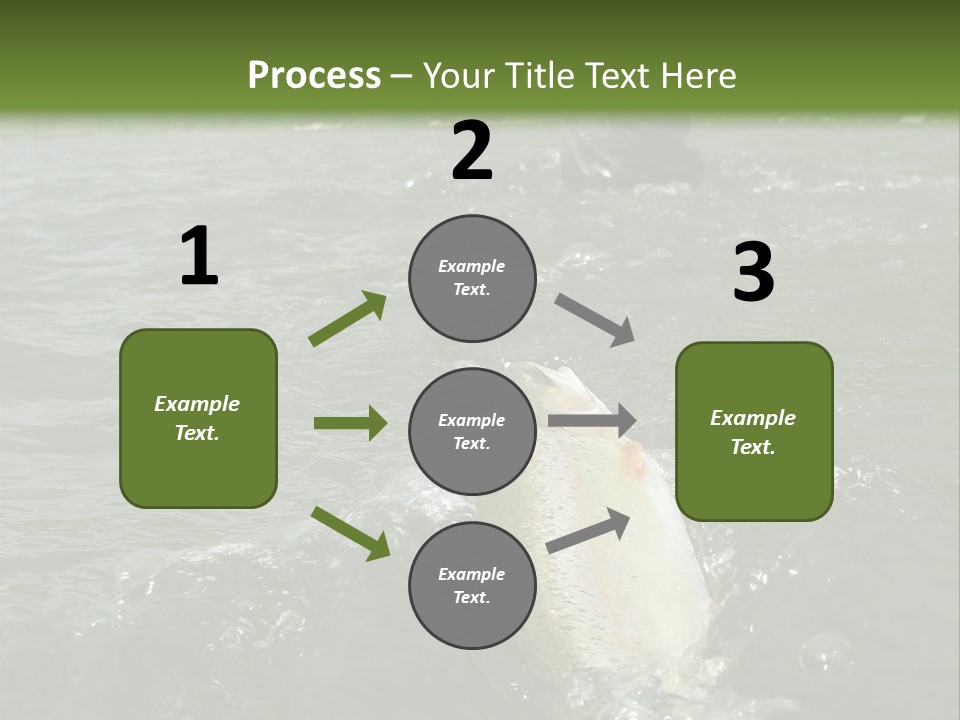 Fly Fishing On River PowerPoint Template