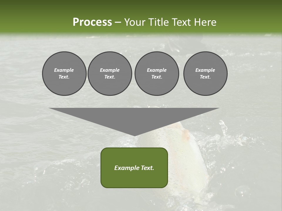 Fly Fishing On River PowerPoint Template