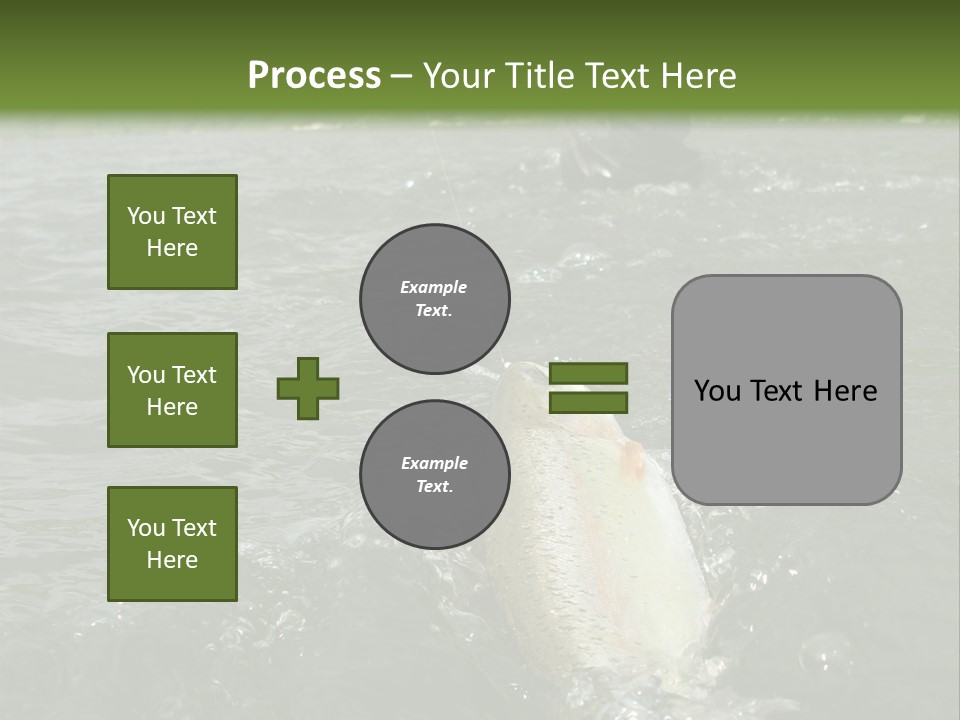 Fly Fishing On River PowerPoint Template
