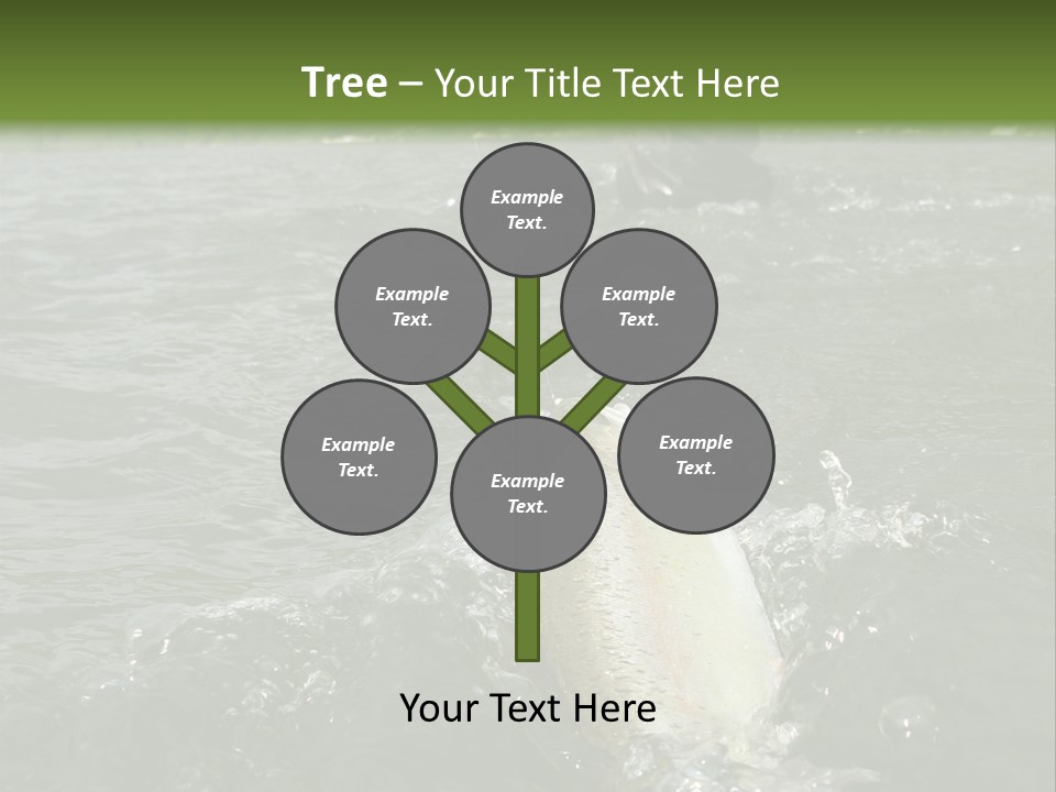 Fly Fishing On River PowerPoint Template