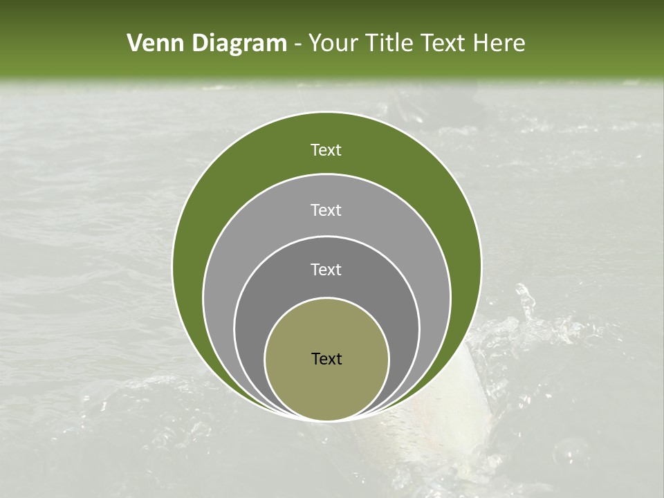 Fly Fishing On River PowerPoint Template