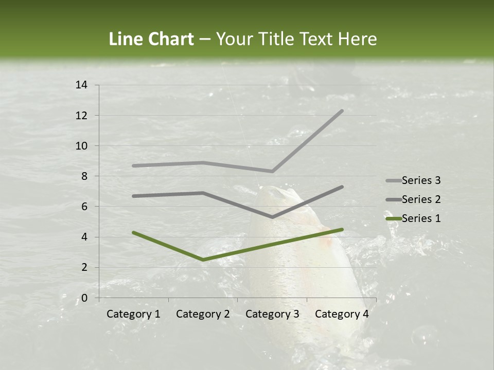 Fly Fishing On River PowerPoint Template