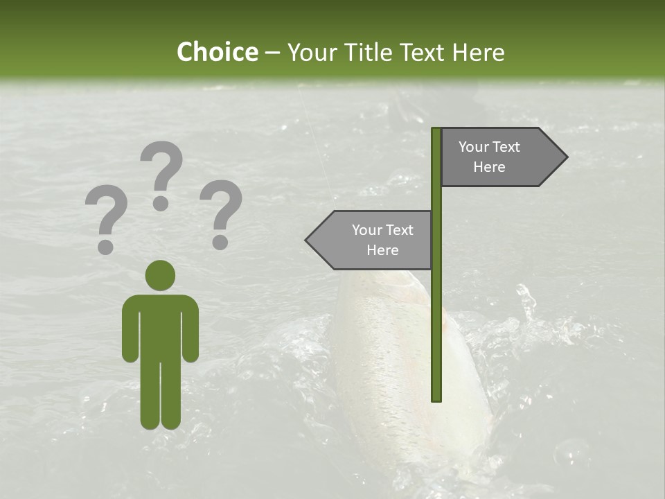 Fly Fishing On River PowerPoint Template
