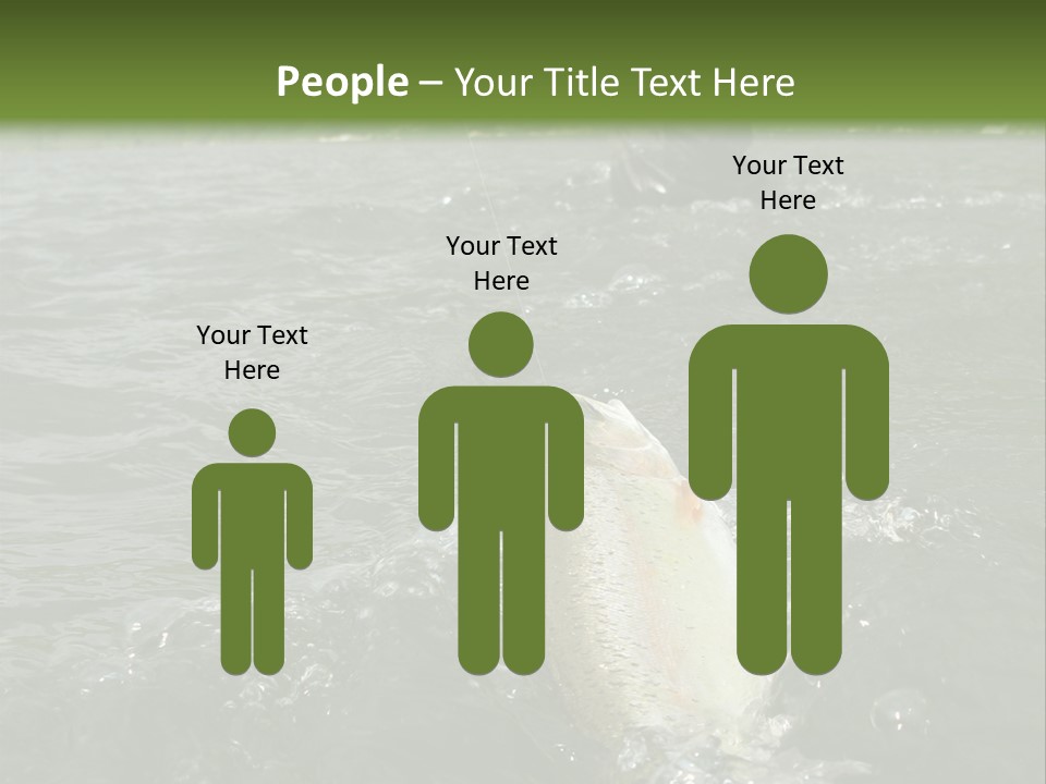 Fly Fishing On River PowerPoint Template