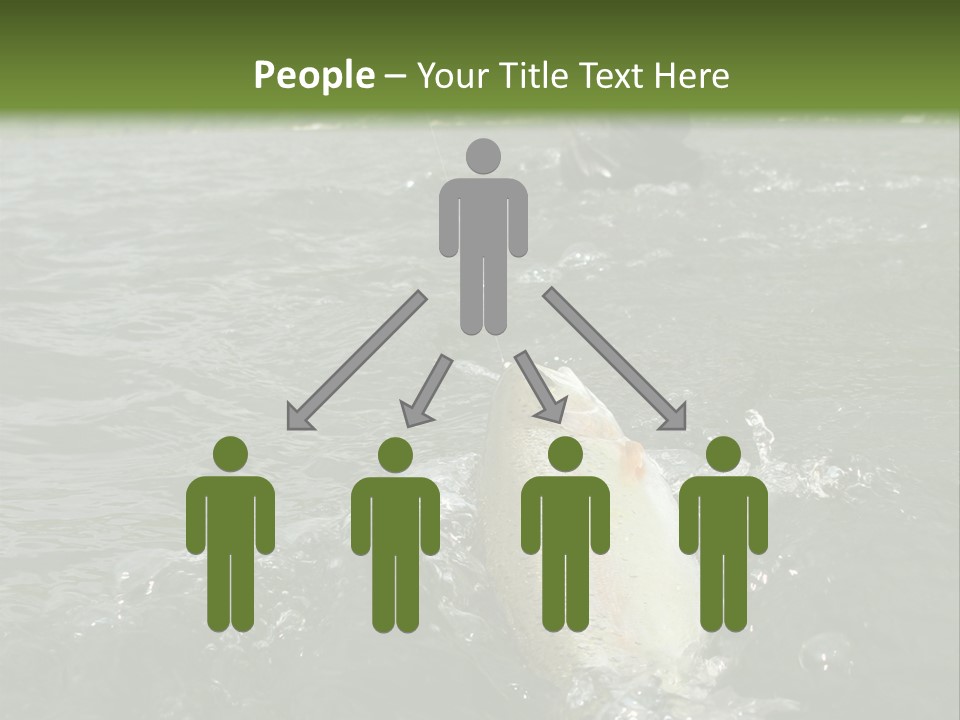 Fly Fishing On River PowerPoint Template