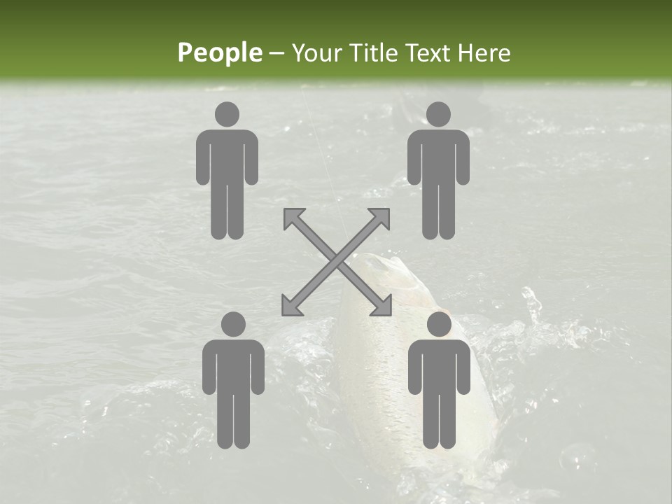 Fly Fishing On River PowerPoint Template