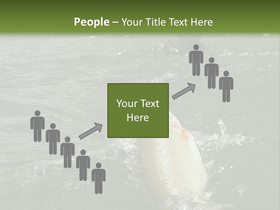 Fly Fishing On River PowerPoint Template