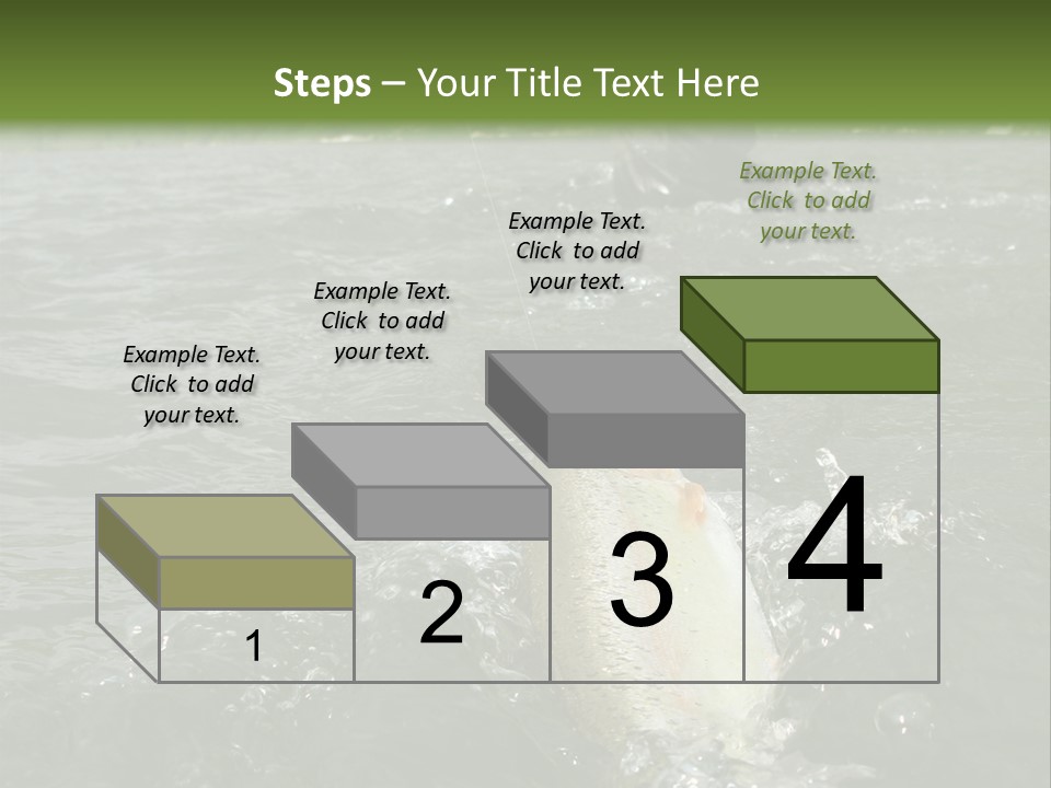 Fly Fishing On River PowerPoint Template