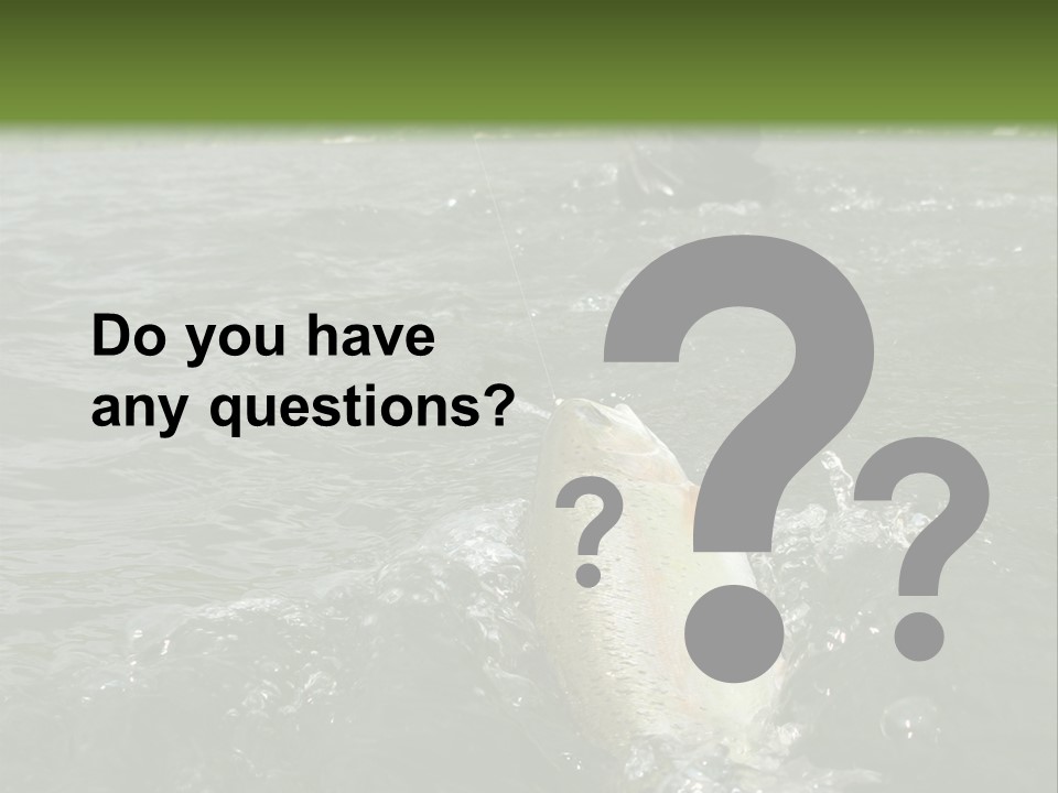 Fly Fishing On River PowerPoint Template